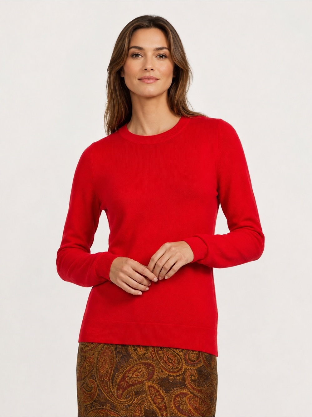 NWT Antonio Melani Luxury Collection Cameron Cashmere Crew Neck Sweater XL